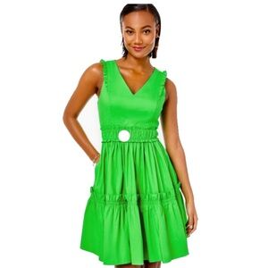 Lily Pulitzer Size 4 Green Dress with Pockets